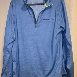 Vineyard Vines Performance Blue and Green Pullover